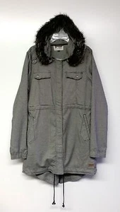 VOLCOM Women's PULLIN RANK FUR Parka/Jacket - BLC - Large - Brand New - Picture 1 of 7