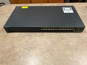 Cisco Catalyst 2060 WS-C2960G-24TC-L 24-Port Gigabit w/ 1Gb SFP Switch / AB-55 - Picture 1 of 7