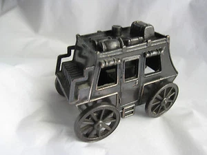 Western Stagecoach  diecast metal 2.5" long pencil sharpener - Hong Kong - Picture 1 of 12