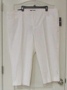 Chaps Slimming Capri Pants White Women's Sz. 24W NWT MSRP$65 QUALITY - Picture 1 of 4