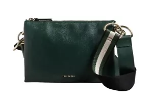 TED BAKER Womens Dark Green Delphia Webbing Crossbody Bag - Picture 1 of 5