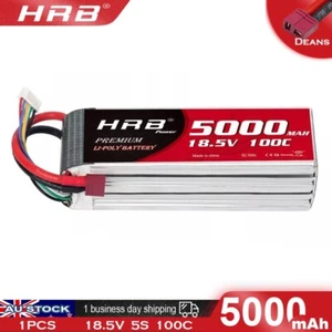 HRB 5S 18.5V 5000mAh LiPo Battery Deans for RC Car Truck Buggy Helicopter FPV - Picture 1 of 6