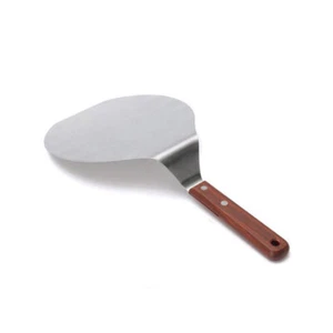 Pizza shovel large round wooden handle stainless steel shovel baking t`qi - Picture 1 of 9