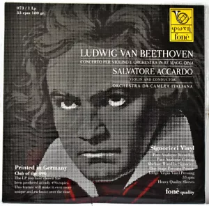 AUDIOPHILE FONE 73 GERM BEETHOVEN "Concerto for Violino & Orchestra" ACCARDO SS - Picture 1 of 3