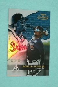 RONALD ACUNA JR 2020 GOLD LABEL CLASS 1 BLUE 136/150 #8 ATLANTA BRAVES