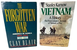 The Forgotten War (Korea) by Clay Blair & Vietnam: A History Karnow HC DJ + VG+ - Bild 1 von 8
