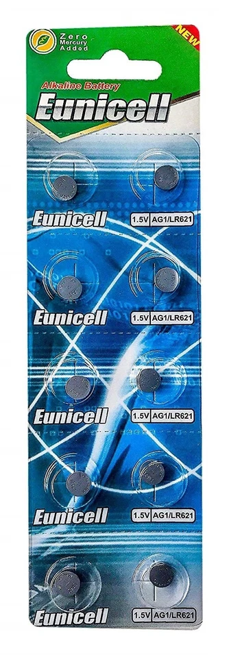 ENVOI SOUS SUIVI EUNICELL Lot de 10 Piles bouton AG1 LR621 164 364 531 1,5V