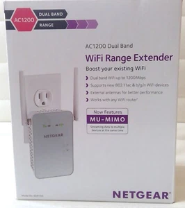 Fabrycznie nowy przedłużacz zasięgu Wi-Fi NETGEAR AC1200 (EX6150) - Zdjęcie 1 z 5