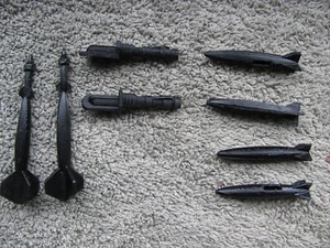 HASBRO GI JOE TERRORDROME FIREBAT Replacement Parts Bombs Missiles Belly Guns - Picture 1 of 5