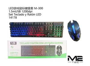 Set Gaming Tastatur Und Maus LED Lichterkette Gute Qualität Lebensdauer - Photo 1/1