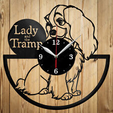 Vinyl Clock Lady and the Tramp Vinyl Wall Clock Handmade Art Original Gift 3194