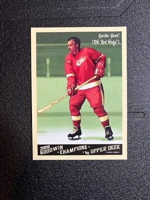 2009 Upper Deck Goodwin Champions Preview #GCP-5 Gordie Howe Red Wings HOF- NRMT - Image 1 of 2