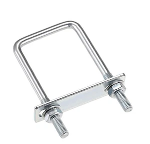 Beschaffungskarte Vierkant U-Bolzen 2-3/8" (60mm) Innenbreite Kohlenstoffstahl M8 mit Muttern, - Bild 1 von 4