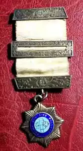 Medal of Silver Masonic Of Freemason D'England Palma Non Sine Pulveree - Picture 1 of 4