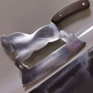 Vintage Horse Soviet Prison Art Meat Cleaver Butcher Knife Axe Handmade Rare - Picture 1 of 7