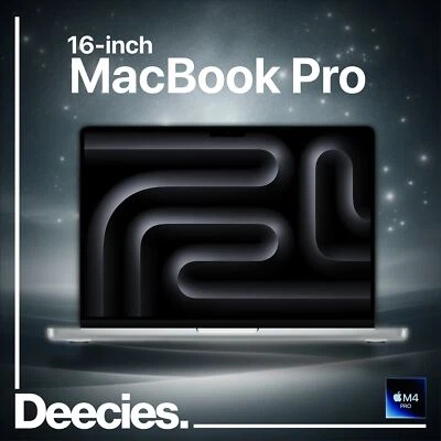 16-inch MacBook Pro M4 Pro 14-core CPU 20-core GPU 24GB Ram 512GB SSD Silver - Image 1 of 4