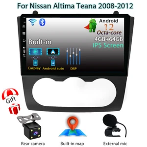9"Android 14 Car Radio Stereo Head Unit For Nissan Altima Teana GPS Navi Carplay - Picture 1 of 23