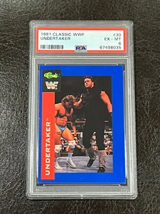 1991 Classic WWF Undertaker #30 PSA 6 EX-MT Rookie RC WWE HOF Legend! - Picture 1 of 2