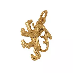9 Karat Gold grassierender Löwe Charm - Bild 1 von 3