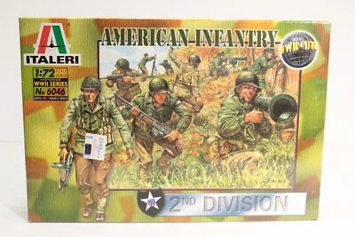 Italeri 1/72 Scale WWII United States Infantry 50 Pieces Kit 6046 - Image 1 of 4