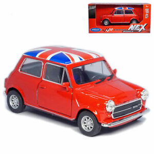 1:36 Mini Cooper 1300 Union Jack Roof Model Car Diecast Vehicle Collection Gift