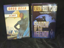 (2) SCI-FI Orson Scott CARD Greg BEAR Novels 1ST ED. - Shadow of Hegemon / Slant