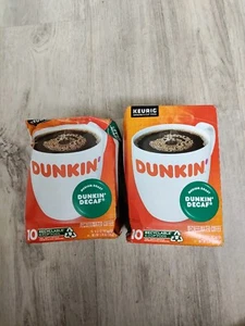 Vainas de café descafeinado tostado medio Dunkin' Donuts (2) tazas BBD 7/23 - Imagen 1 de 1