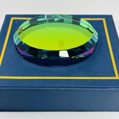 Disney Arribas Brothers Round Multi Coloured Crystal Display Stand MIB Retired - Image 1 of 4