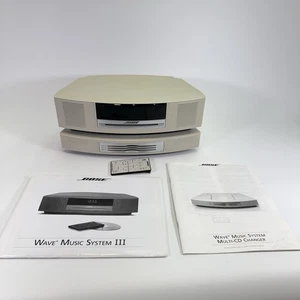 Bose White Wave Music System III Radio With Multi-CD Changer For Parts Or Repair - Picture 1 of 5