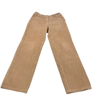Eddie Bauer Womens Brown Corduroy Coastal Grandma Vintage Pants 4 Preppy Office - Image 1 of 4