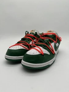 Size 10M/11.5W - Nike Dunk Low Off-White Pine Green CT0856-100 Pre-Owned - Picture 1 of 6