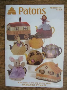 PATONS TEA COSY KNITTING PATTERN BOOKLET 18 pages with various designs - Picture 1 of 1