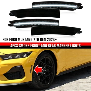 4PCS Front Rear Side Marker Light Parking Lamp For Ford Mustang 7th Gen 2024-25 - Picture 1 of 6