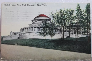New York NY NYC NYU University Hall of Fame Postcard Old Vintage Card View Post - Picture 1 of 2