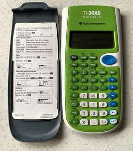 Texas Instruments TI-30XB MultiView Scientific Calculator - Green (with cover) - Picture 1 of 5
