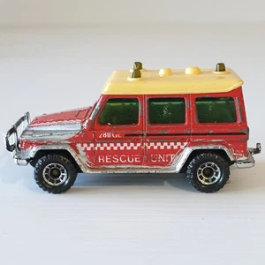 Matchbox 1984 Mercedes Benz 280 GE Rescue Unit Loose Diecast Car 1:64 Scale - Picture 1 of 13