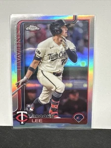 Brooks Lee 2025 Topps Chrome Refractor #234 (RC) - Minnesota Twins - Picture 1 of 10