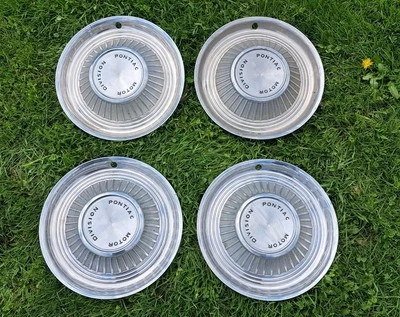 Juego de 4 tapacubos Pontiac 1959 cubiertas de rueda 59 Bonneville Catalina Custom Safari Foto 1 de 4