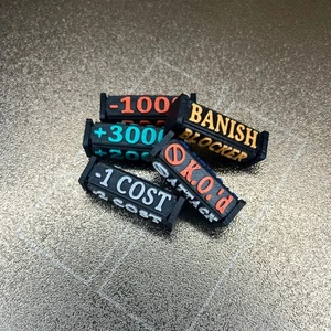 TCG Gametokens, Komplettset, Effektwürfel, Stärkezähler, Dice, One Piece, 5 Stk - Bild 1 von 6