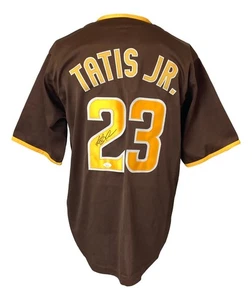 Fernando Tatis Jr. San Diego Signed Brown Baseball Jersey JSA - Picture 1 of 4