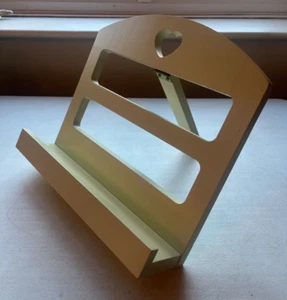 Wooden Recipe Display Stand Reading Rest Folding with heart *Country kitchen* - Picture 1 of 10