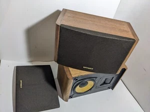 2 OPTIMUS PRO LX4 Woodpanel Bookshelf Speaker Monitors - Picture 1 of 6