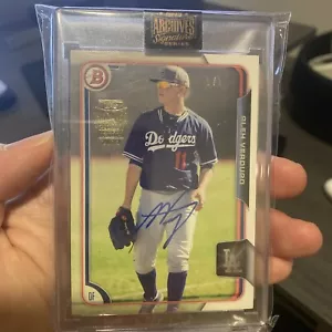 2021 Topps Archives Signature Series Alex Verdugo Auto 1/1 Dodgers Red Sox Bowma - Picture 1 of 1