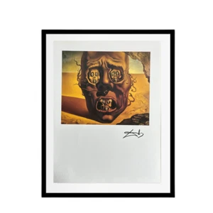 Salvador Dalí 1974 Facsimile Signed Vintage Art Print - Le Visage de la Guerre - Picture 1 of 6