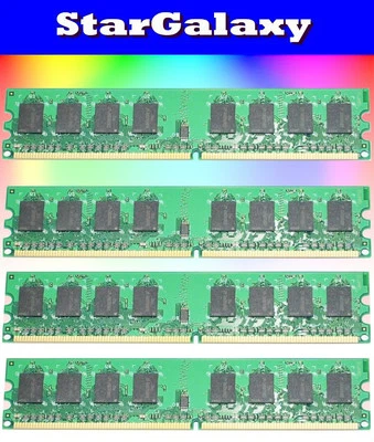 8GB 4X 2GB Kit DDR2 PC6400 LOW DENSITY PC2-6400 800MHz Desktop Memory 240-Pins - Image 1 of 2
