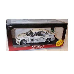 AUTOart 1/18 BMW 320i Macao Guia 2004 Winter Allianz #15 bianco 80449 - Foto 1 di 4