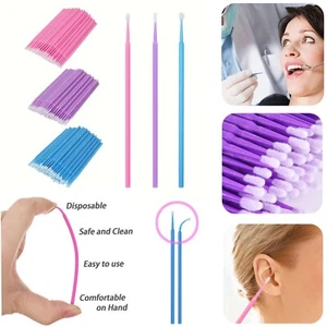 Micro cepillo desechable aplicador máscara hisopo herramienta de maquillaje Reino Unido - Imagen 1 de 6