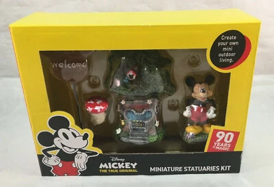Disney Mickey Mouse Hadas Jardín Miniatura Estatuarias Kit 4 Piezas Nuevo  Foto 1 de 4