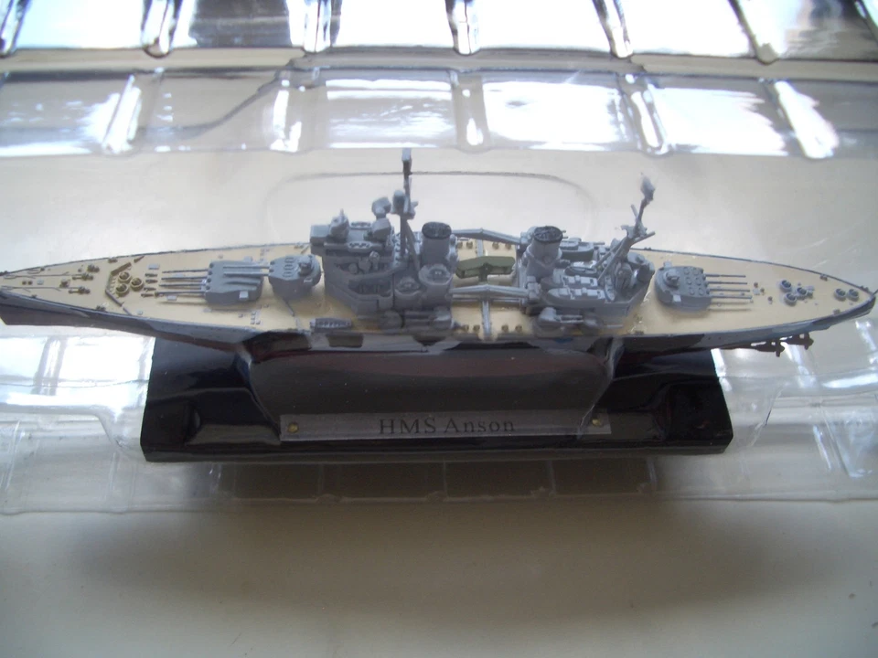 BDC31 BRITISH ROYAL NAVY BB HMS ANSON 1:1250 NEW SHIP WAR ATLAS - Image 1 of 1