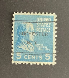 Rochester, New York Type 247 Precancel - 5 cents Monroe Prexie - U.S. #810 - NY - Picture 1 of 1